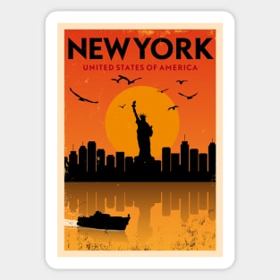 New York Retro Sticker